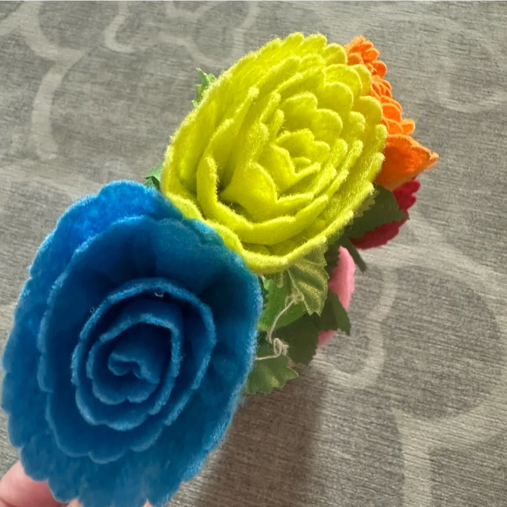 Floral Kids Headband colorful rainbow